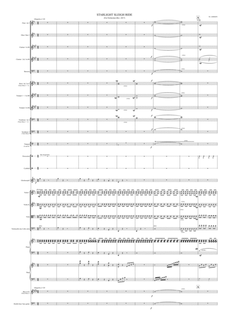 Starlight Sleigh Ride For Small Orchestra Sheet Music