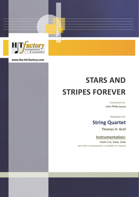 Stars And Stripes Forever Sousa String Quartet Sheet Music