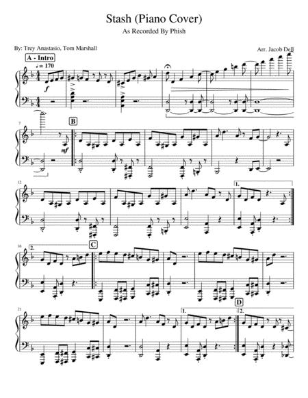 Stash By Phish Piano Cover Sheet Music