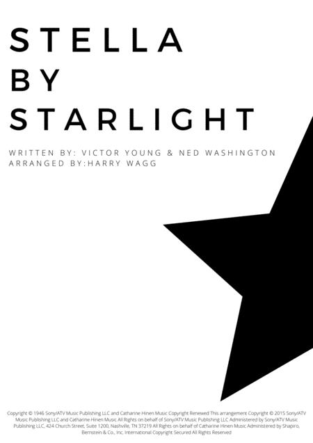 Free Sheet Music Stella By Starlight Early Intermediate Chord Melody