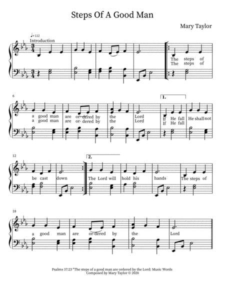 Steps Of A Good Man Sheet Music