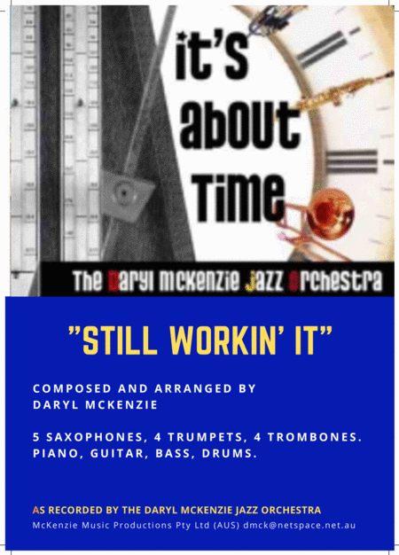 Still Working It Big Band Original By Daryl Mckenzie Sheet Music