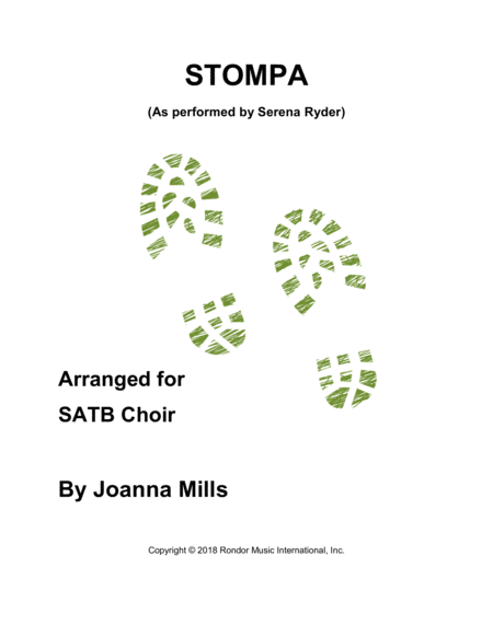 Stompa As Performed By Serena Ryder For Satb Choir Sheet Music