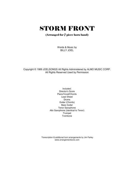 Storm Front Arranged For 7 Piece Horn Band Sheet Music