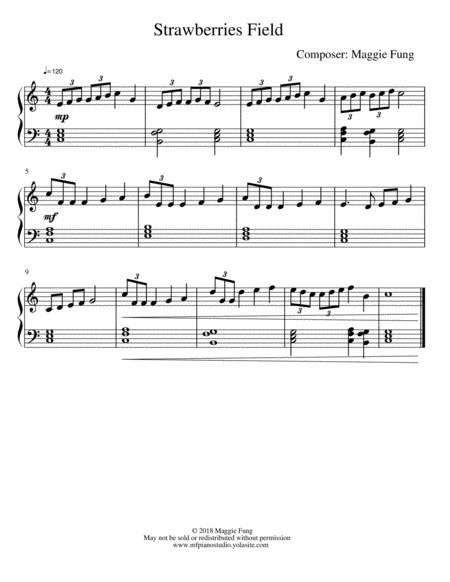 Strawberries Field Sheet Music