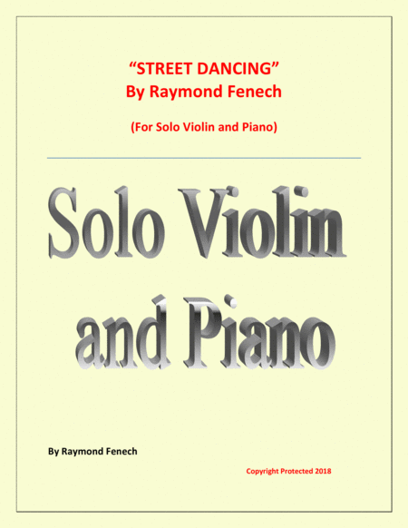 Street Dancing For Solo Violin And Piano Sheet Music