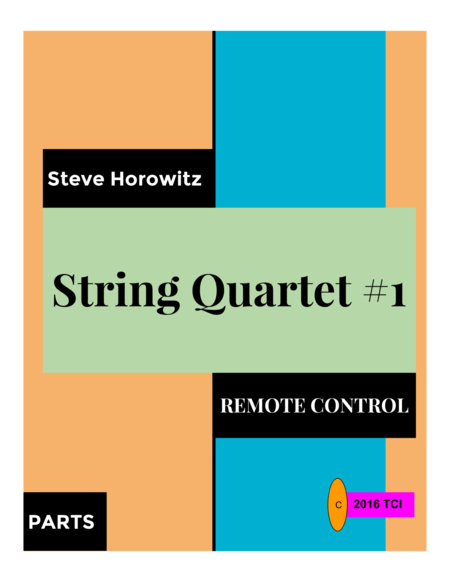 Free Sheet Music String Quartet 1 Remote Control Parts