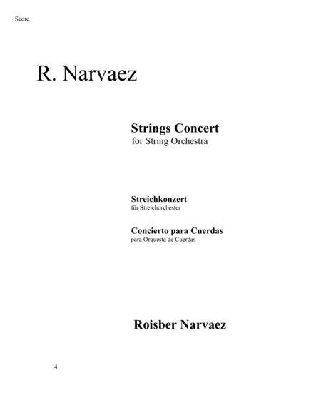 Free Sheet Music Strings Concert