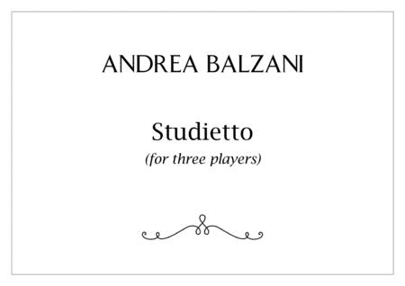 Free Sheet Music Studietto For Three Players