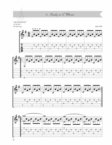 Study In E Minor Sheet Music