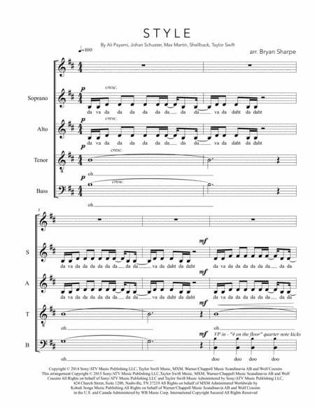 Free Sheet Music Style