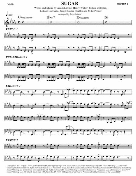 Sugar Violin Sheet Music