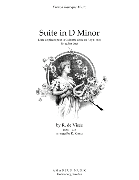 Free Sheet Music Suite D Minor For Guitar Duo