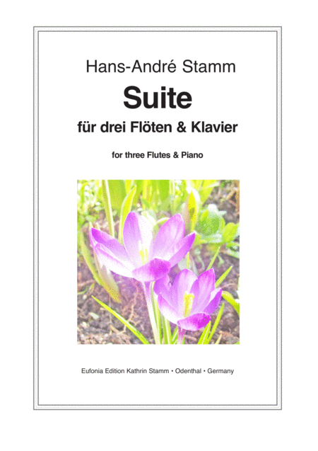 Suite For 3 Flutes Piano Sheet Music