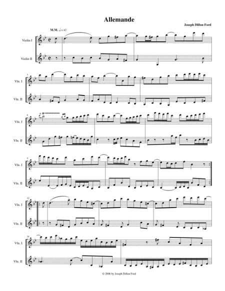 Free Sheet Music Suite For Two Violins All 8 Movements