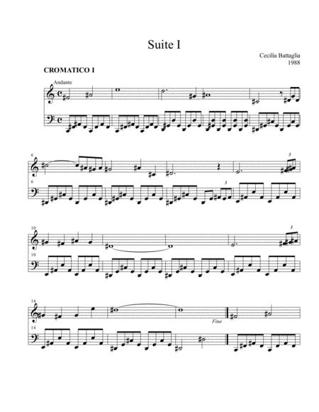 Free Sheet Music Suite I For Piano