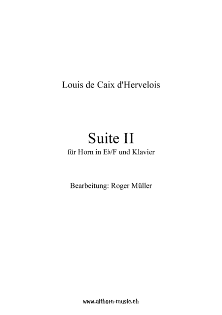 Suite Ii Sheet Music