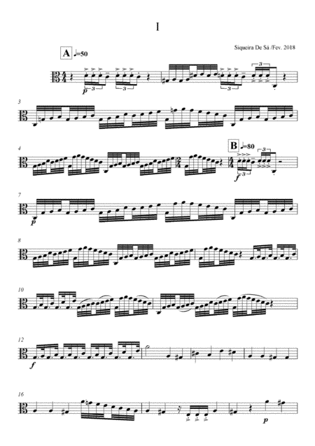 Free Sheet Music Suite N 3 For Viola De Arco Solo