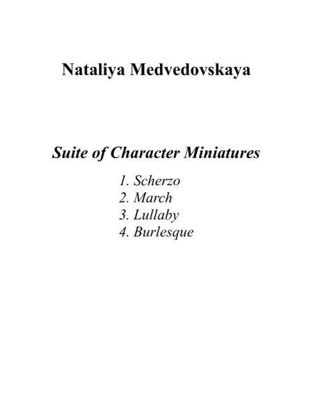 Suite Of Character Miniatures For Piano Solo Sheet Music