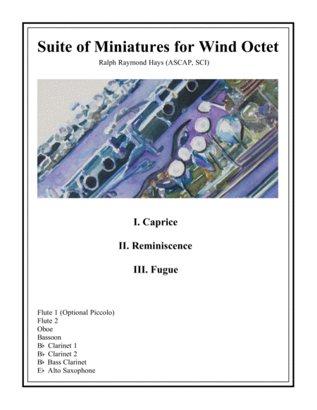 Suite Of Miniatures For Wind Octet Sheet Music