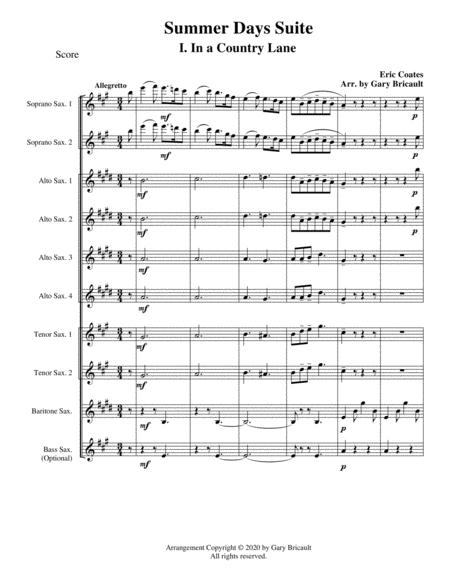 Summer Days I In A Country Lane Sheet Music