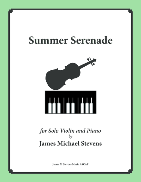 Free Sheet Music Summer Serenade Solo Violin Piano