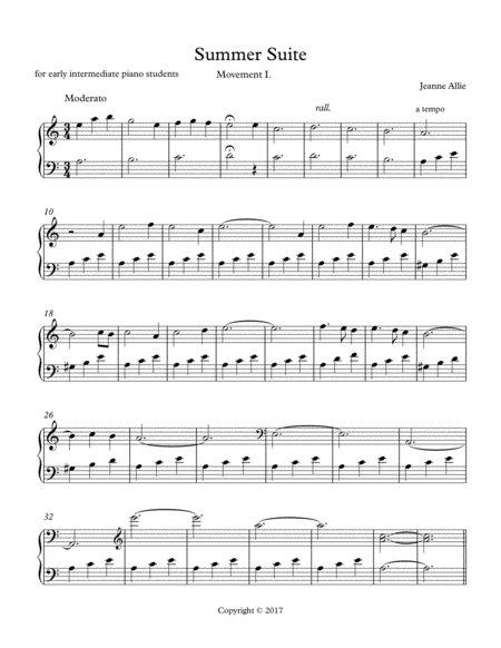 Free Sheet Music Summer Suite