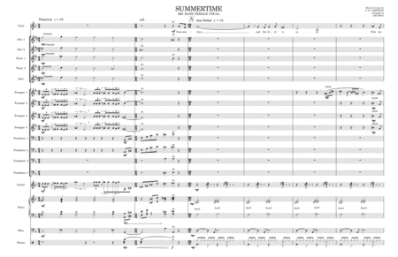 Free Sheet Music Summertime Big Band Female Vocal