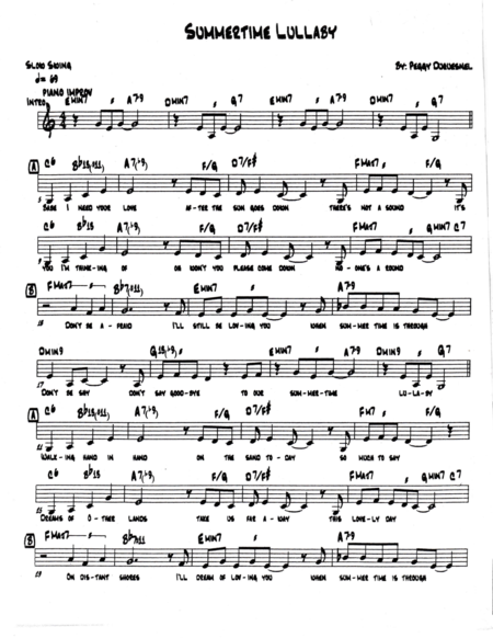 Summertime Lullaby Sheet Music