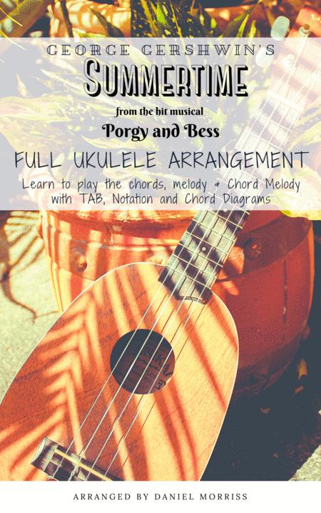 Summertime Ukulele Chord Melody And Solo Arrangement Sheet Music