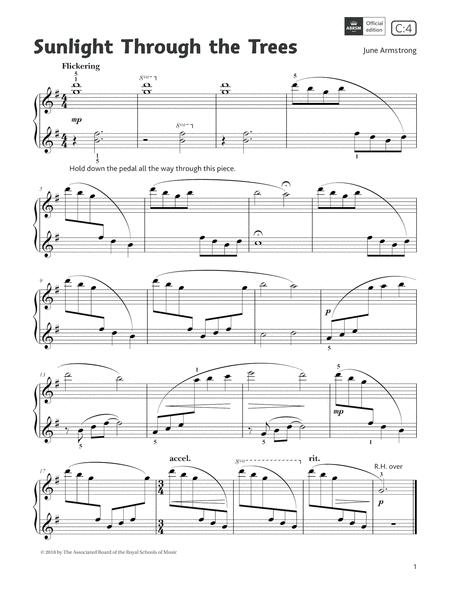 Sunlight Through The Trees Grade 1 List C4 From The Abrsm Piano Syllabus 2021 2022 Sheet Music