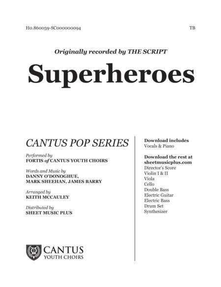 Free Sheet Music Superheroes Vocals Piano