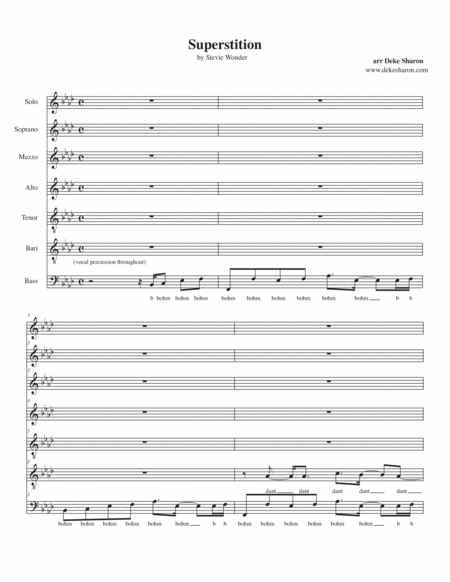 Superstition Sheet Music