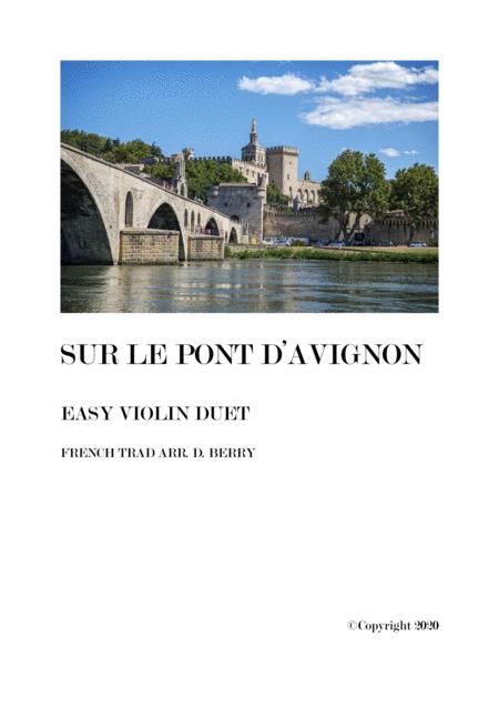 Sur Le Pont D Avignon Easy Violin Duet Sheet Music