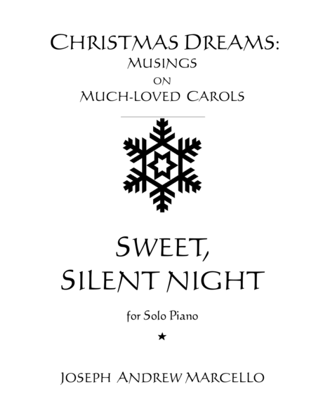 Free Sheet Music Sweet Silent Night