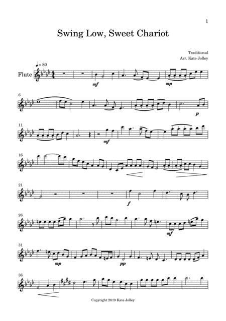 Swing Low Sweet Chriot Sheet Music