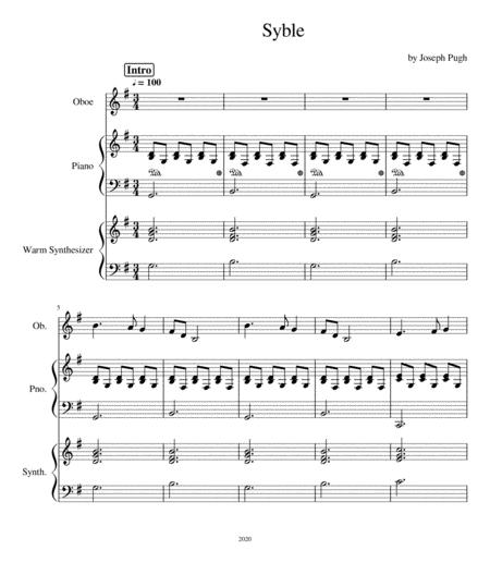 Free Sheet Music Syble Oboe Solo