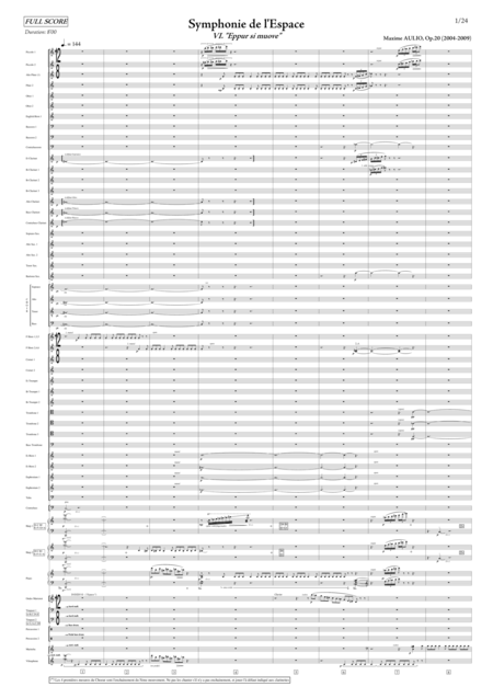 Symphonie De L Espace Symphony Of Space 6 Eppur Si Muove Score Sheet Music