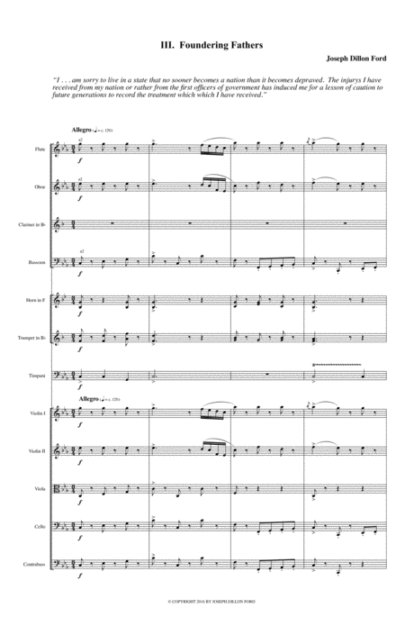 Free Sheet Music Symphony In C Minor The Fitch Symphony 3rd Movement Minuet