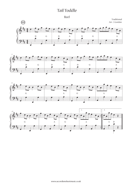 Free Sheet Music Tail Toddle