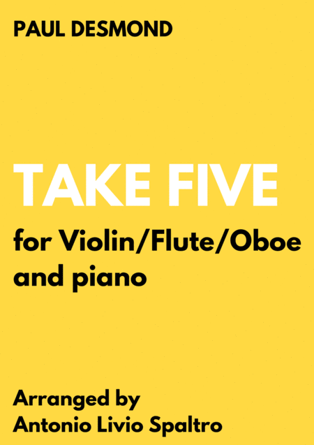 Take Five For Violin Flute Oboe And Piano Sheet Music