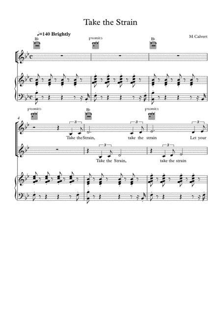 Take The Strain Sheet Music