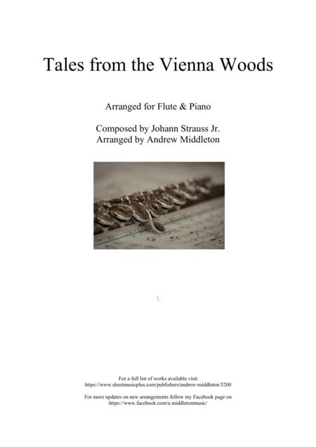 Tales From The Vienna Woods Arranged For Flute And Piano Sheet Music