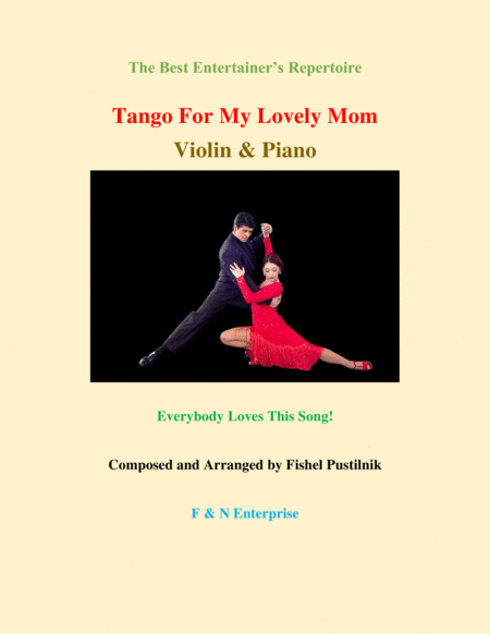 Free Sheet Music Tango For My Lovely Mom Piano Background For Violin And Piano