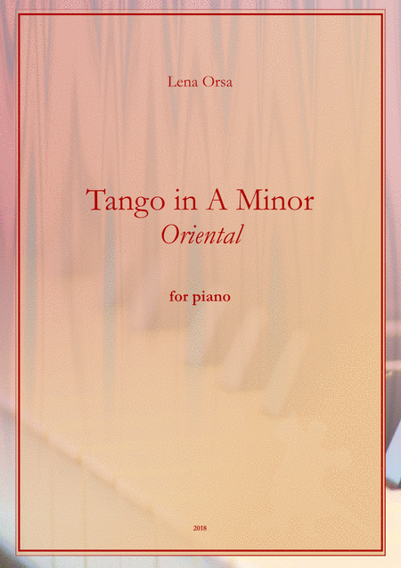 Free Sheet Music Tango In A Minor Oriental