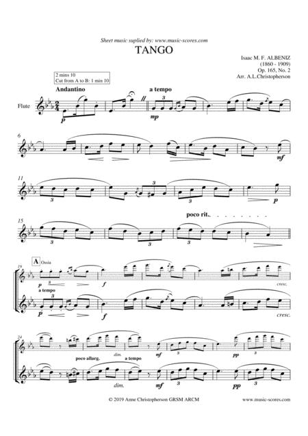 Tango Solo Flute Lower Sheet Music