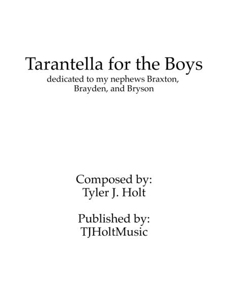 Free Sheet Music Tarantella For The Boys Op 24