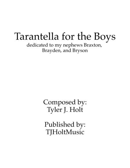 Tarantella For The Boys Op 24 Sheet Music