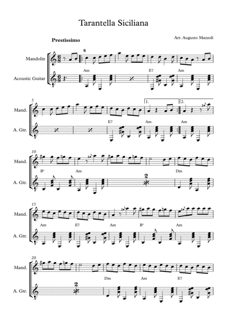 Tarantella Siciliana Sheet Music