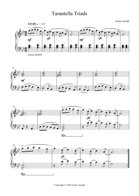 Tarantella Triads Sheet Music